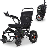 Culver Mobility Electric Power Wheelchair Scooter Fold Lightweight Folding Safe Electric Wheelchair Motorized FDA Approved Aviation Travel (Free Wheelchair RAMP Gift) (Silver-17.5 inc)