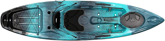 Perception Pescador 10 | Sit on Top Fishing Kayak with Front Storage Well | Large Rear Storage and Dual Rod Holders | 10'
