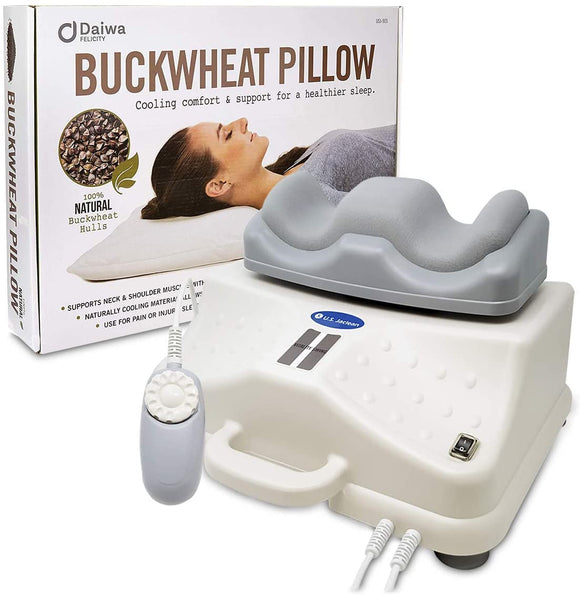 Original Chi Swing Machine Deluxe Passive Aerobic Exerciser Circulation Machine Vitality Swing with Japanese Sobakawa Buckwheat Pillow