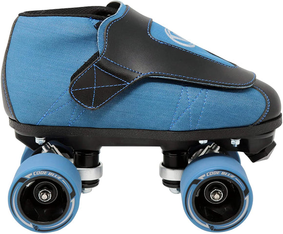 Code Blue Jam Skate – Mens & Womens Speed Skates – Quad Skates for Women & Men – Adjustable Roller Skate/Rollerskates – Outdoor & Indoor Adult Quad Skate – Kid/Kids Roller Skates