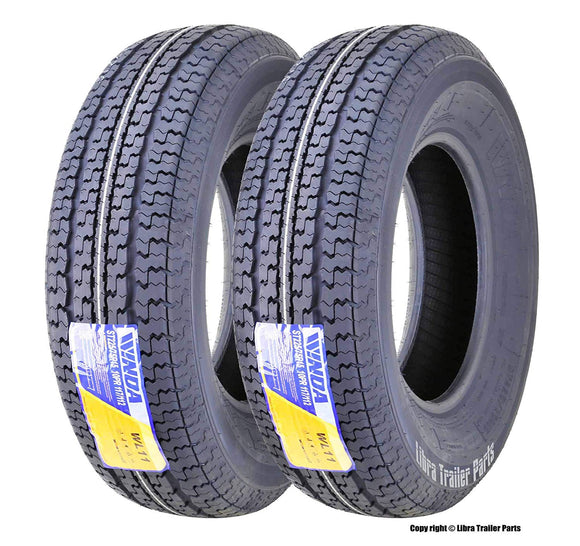 2 New WINDA Trailer Tires ST 225/75R15 10PR Load Range E w/featured Scuff Gurard