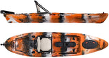 Kayaks Sea Ghost 110 11 Foot Angler Sit On Top Fishing Kayak with Adjustable Hero Comfort Seat & Transducer Port + Rod Holders + Storage + Rudder System Included