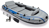 Excursion 5 Inflatable Rafting and Fishing Boat with Oars + Motor Mount