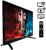 Premium 32 Inch Led TV – 32Inch LED Backlight Flat Screen Television – Hi Res 32in Widescreen 1080P Ultra HD TV W/HDMI, RCA, DVD Player – Remote Control, Vesa Wall Mount Compatible
