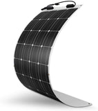 160 Watt 12 Volt Extremely Flexible Monocrystalline Solar Panel – Ultra Lightweight, Ultra Thin, Up to 248 Degree Arc, for RV, Boats, Roofs, Uneven Surfaces