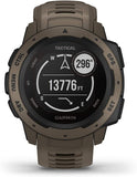 Garmin Instinct Tactical Edition GPS Watch and 2200 mAh Power Bank Bundle (Tactical Coyote Tan)