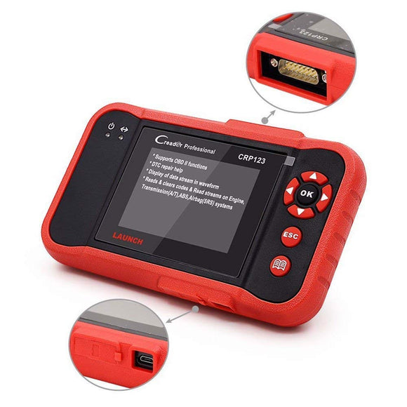 LAUNCH CRP123 OBD2 CReader ABS SRS Transmission and Engine Code Reader Diagnostic Scanner