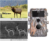 5-Pack Game & Deer Trail Cameras 16MP 1920x1080P Video Hunting Wildlife Cams Time Lapse with Night Vision No Glow 940nm Infrared Motion Activated Waterproof Password Protected 0.6S Trigger 2.4" LCD