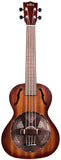 KA-RES-BRS Tenor Resonator Ukulele – Brass Cover
