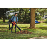 BLACK+DECKER 250 MPH 400 CFM 12 Amp 3-in-1 Corded Electric Backpack Leaf Blower/Vac/Mulcher