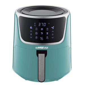 GoWISE USA 7 Qt. Mint Air Fryer with Dehydrator and 3-Stackable Racks with 8-Functions
