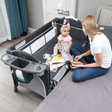 BROTISHTM Premium 3-In-1 Baby Bedside Bassinet Co Sleeper Crib