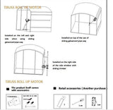 Greenhouse roll up motor DC24V for greenhouse ventilation