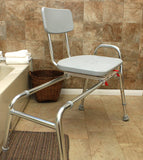 Swiveling and Sliding Bathtub Transfer Bench and Shower Chair (Reg) (77662). Swiveling and Sliding system, Multiple Safety Features, Tool-Less Assembly, Height Adjustable and High Weight Capacity.