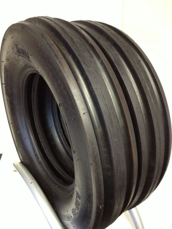 Two 6.00-16 Front Tractor Tires 3 Rib 10 Ply Rated Load E Tubeless