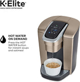 Keurig K-Elite Coffee Maker, Single Serve K-Cup Pod Coffee Brewer, With Iced Coffee Capability, Brushed Gold