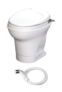 Aqua-Magic V RV Toilet Hand Flush with Hand Sprayer / High Profile / White – Thetford 31675