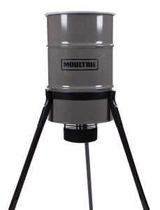 Moultrie Pro Magnum Tripod Deer Feeder | 55-Gallon | All-Metal Housing | Belly Band