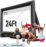 Inflatable Mega Movie Screen Outdoor – Front and Rear Projection – Portable Blow Up Projector Screen for Grand Parties, Easy to Set Up (with Blower in One Box)