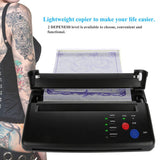 Tattoo Transfer Stencil Machine, Thermal Tattoo Copier Printer for Temporary and Permanent Tattoos, with 10Pcs Tattoo Stencil Transfer Papers