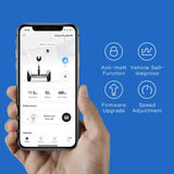 Ninebot S-Plus Smart Self-Balancing Electric Scooter with Intelligent Lighting and Battery System, Remote Control and Auto-Following Mode, White, Ninebot S Plus, Large