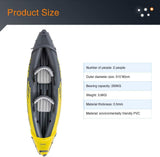 Kayak Inflatable Thick, Wear-Resistant Fishing Boat, Fast Canoe, 2 Persons