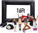 Inflatable Mega Movie Screen Outdoor – Front and Rear Projection – Portable Blow Up Projector Screen for Grand Parties, Easy to Set Up (with Blower in One Box)
