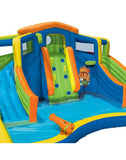 Banzai Inflatable Adventure Club Dual Slide and Pool Backyard Water Park 87