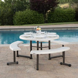 Lifetime 44-Inch Round Picnic Table 300