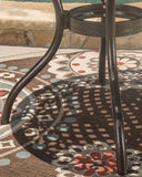 Phoenix Cast Aluminum Round Table, Hammered Bronze