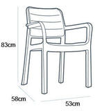 Tisara Outdoor Chair White