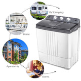 Combo 20LBS Portable Semi-Automatic Mini Washer And Dryer Machine