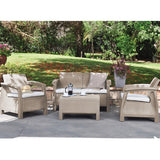 Corfu Set Sand Colour Sofa Set + FREE DELIVERY