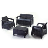 Corfu Outdoor Sofa Set Grey