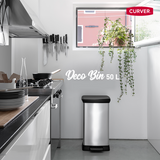 Curver Deco Pedal Bin Rectangle 50L