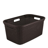 Rattan Style Rect Basket 45L