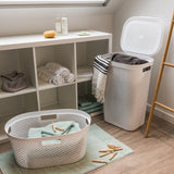 Infinity Laundry Basket Dots 40L White