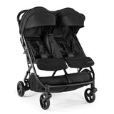 3Dpac CS+ Double Stroller, Black – Car Seat Compatible Baby Stroller – Lightweight Stroller with Convenient One-Hand Fold, Reclining Seats, Two Extra-Large Canopies & Parent Friendly Features