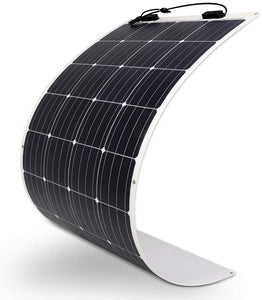 160 Watt 12 Volt Extremely Flexible Monocrystalline Solar Panel – Ultra Lightweight, Ultra Thin, Up to 248 Degree Arc, for RV, Boats, Roofs, Uneven Surfaces