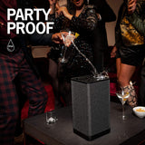 HYPERBOOM, Portable Wireless and Party Bluetooth Speaker, Loud Speaker, Big Bass, Water Resistant IPX4, 150 Ft Range – Black