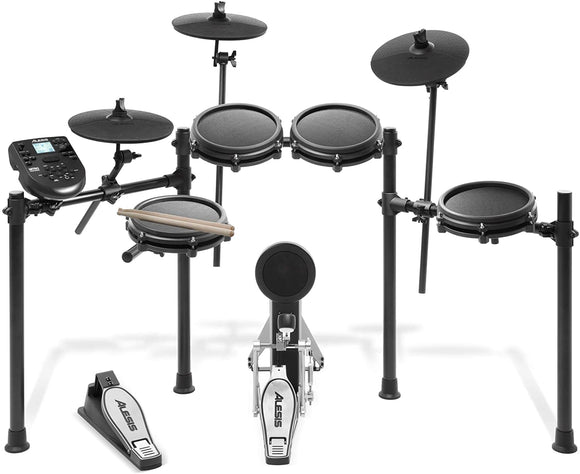 Nitro Mesh Kit – Eight-Piece Electronic Drum Kit with Mesh Heads(Renewed)