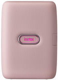 Instax Mini Link Smartphone Printer + Fuji Instax Mini Film (40 Sheets) – Instax Mini Printer Bundle (Dusky Pink)