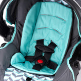 Vive Travel System with Embrace Infant Car Seat, Spearmint Spree