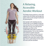 Original Chi Swing Machine Deluxe Passive Aerobic Exerciser Circulation Machine Vitality Swing with Japanese Sobakawa Buckwheat Pillow