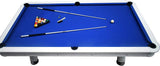 Alpine 8-ft Outdoor Pool Table with Aluminum Frame and Waterproof, UV-Resistant Felt – Includes Accessories, White