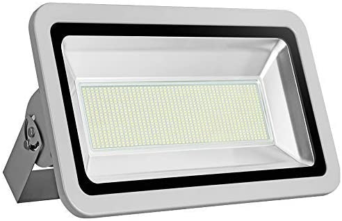 Missbee Super Bright 500W LED Flood Light, 55000lm Outdoor Landscape Flood Light, Security Light, 6000-6500K, Work for Garage, Garden, Lawn,Yard and Playground (Cold White)