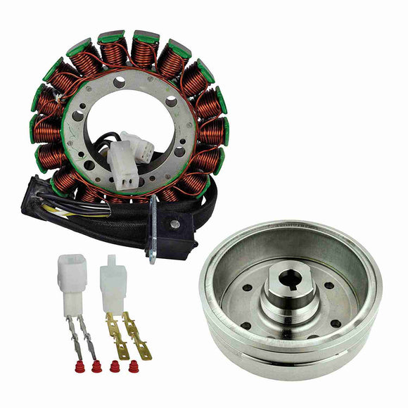 Kit Stator + Improved Magneto Flywheel For Suzuki LTA 400 Eiger/LTF 400 Eiger Arctic Cat 375 400 2002 2003 2004 2005 2006 2007 2008