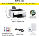 EcoTank ET-2720 Wireless Color All-in-One Supertank Printer with Scanner and Copier – White