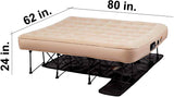 EZ Air Bed Self-Inflating Queen Size Air Mattress with Built-in Frame, Pump and Wheeled Case