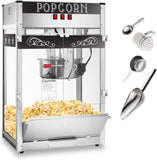 Commercial Popcorn Machine Maker Popper with Extra Large 16-Ounce Kettle – Red